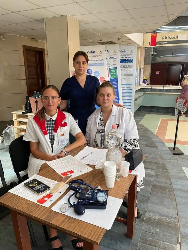 Elevi la activitate practică medicală